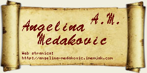 Angelina Medaković vizit kartica